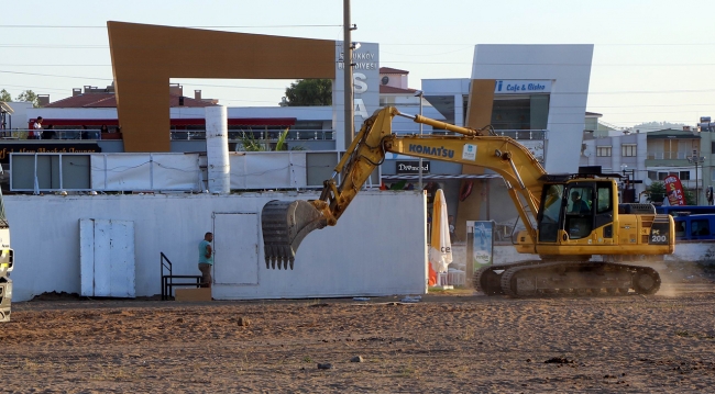 Sarımsaklı Plajı'nda hava destekli operasyon