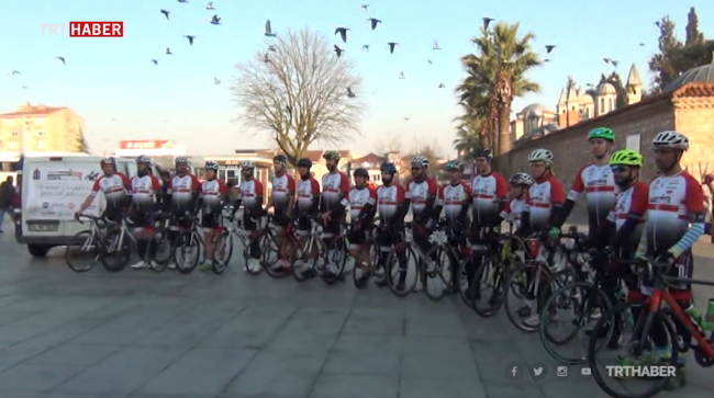 Şehitler için Kocaeli'den Çanakkale'ye pedal çevirecekler