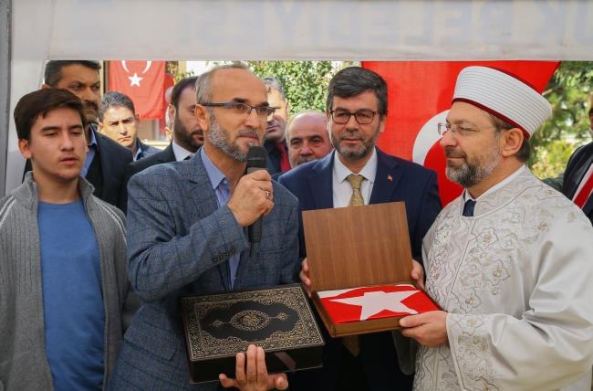 Şehit babası imama anlamlı ziyaret