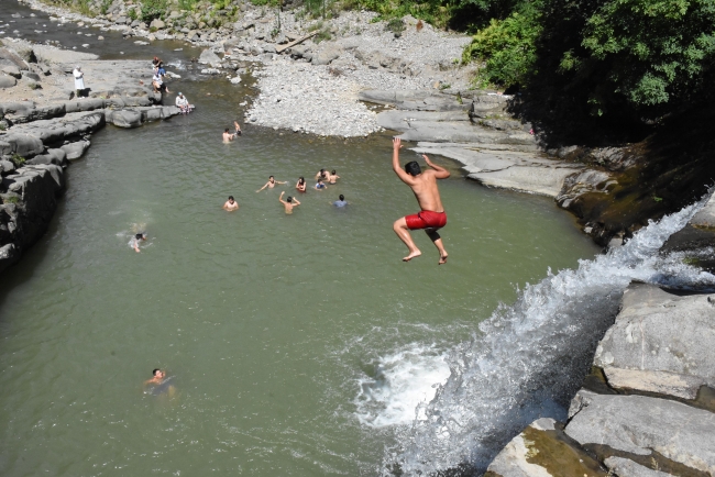 Ordu'da Çiseli Şelalesi'ne yoğun ilgi