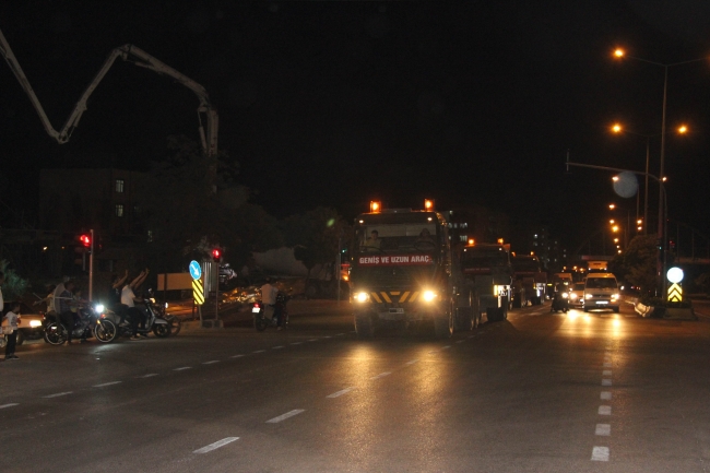 Suriye sınırına askeri sevkiyat