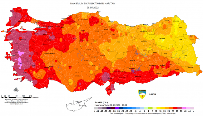 Batıda sıcaklık mevsim normallerinin üzerinde seyredecek
