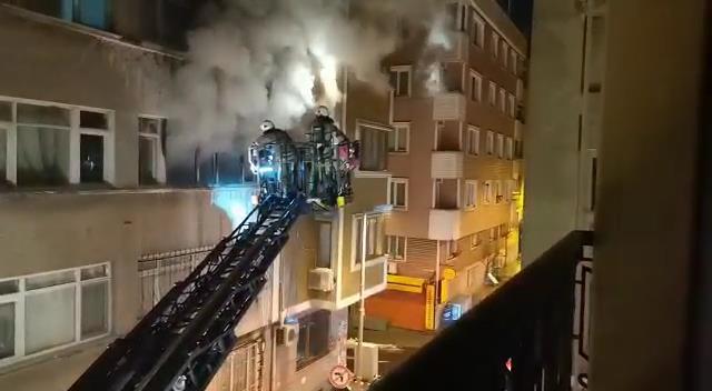 حريق في مبنى من 5 طوابق في شيشلي
