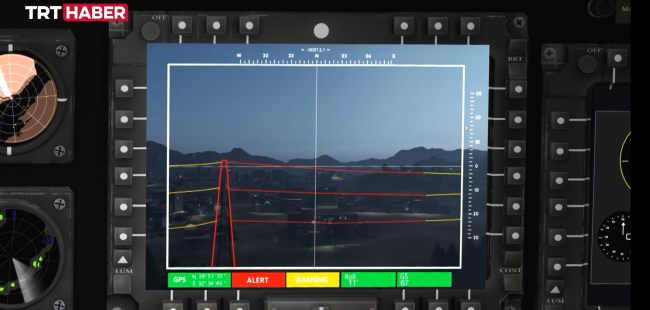 Aktif Helikopter Engel Tespit Sistemi ilk kez TRT Haber'de