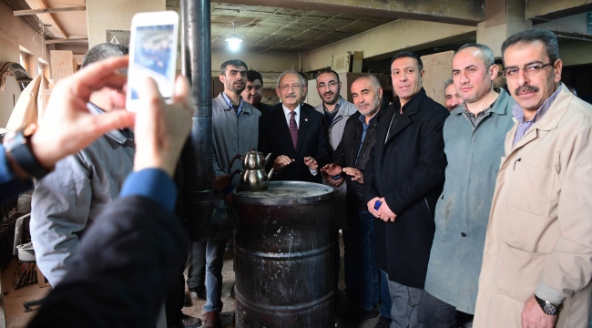 CHP Genel Başkanı Kemal Kılıçdaroğlu'ndan Siteler esnafına ziyaret