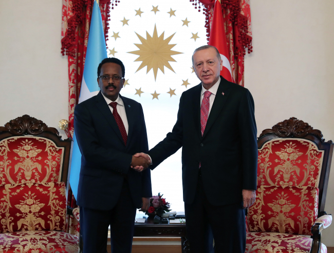 Fotoğraf: Cumhurbaşkanı Erdoğan, Somalili mevkidaşı Farmajo ile bir araya geldi (AA)