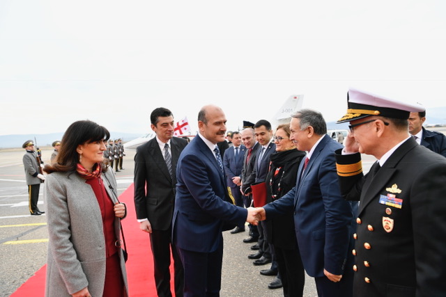 İçişleri Bakanı Soylu, Gürcü mevkidaşı Gakharia ile görüştü
