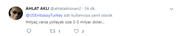 ABD'nin Ankara Büyükelçiliğinin sosyal medya hesapları donduruldu