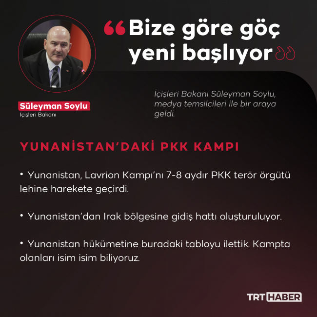 Bakan Soylu: Yunanistan Lavrion'u PKK lehine harekete geçirdi