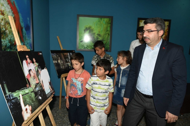 Su altında 15 Temmuz fotoğrafları sergilendi