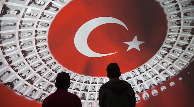 Etnospor Festivali'nde 15 temmuz animasyonu