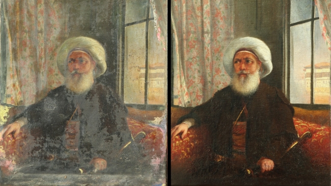 Birbirinden kıymetli tablolar restore edilerek gelecek kuşaklara aktarılıyor