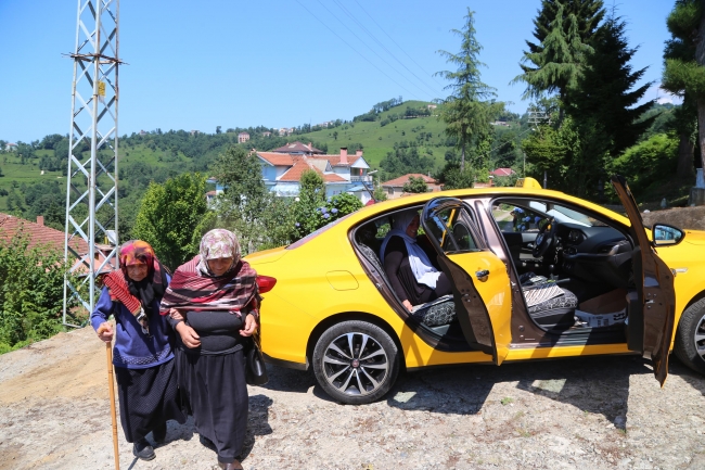 "Halk taksi" uygulaması ile ücretsiz hizmet