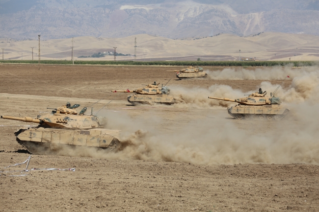 18 Eylül'de başlatılan Silopi-Habur bölgesindeki tatbikat sürüyor