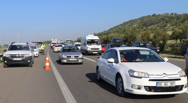 TEM'de bayram yoğunluğu