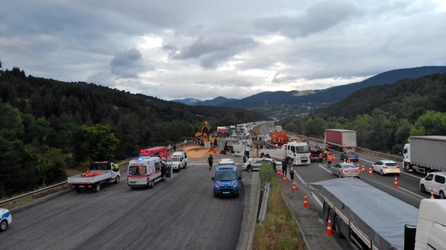 Anadolu Otoyolu'nda zincirleme kaza