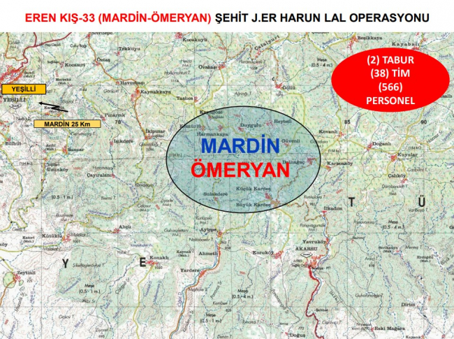 566 personel katılıyor: Eren Kış-33 operasyonu başlatıldı