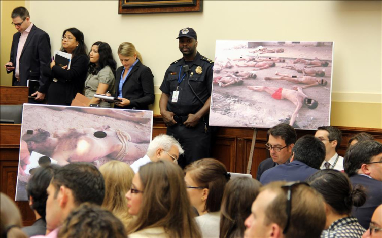 ''Sezar'', 2014'te Esed rejiminin rejim muhaliflerini tuttuğu hapishanelerde işkenceyle öldürülen tutukluların fotoğraflarını dünya basınına sızdıran ''askeri polisin kod adı'' olarak kullanılmıştı. Fotoğraf: AA