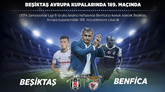 Beşiktaş Avrupa kupalarında 189. maçına çıkıyor