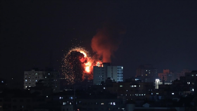 Netanyahu, seçimlerin ardından son bir koz olarak yine Gazze'ye saldırdı. Fotoğraf: AA