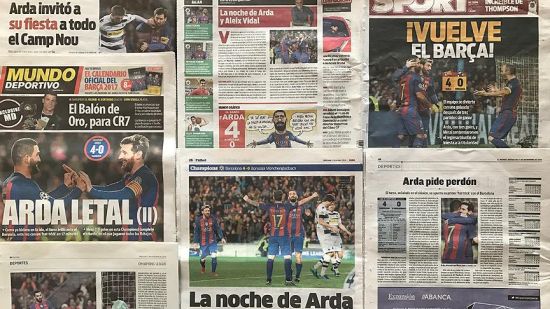 Arda Turan İspanyol Medyasında Manşetlerde