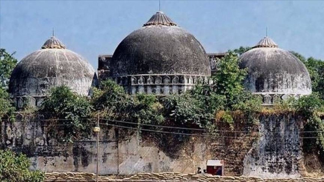 Hindistan'ın Uttar Pradeş eyaletinde bulunan Babri Camii. Fotoğraf: AA