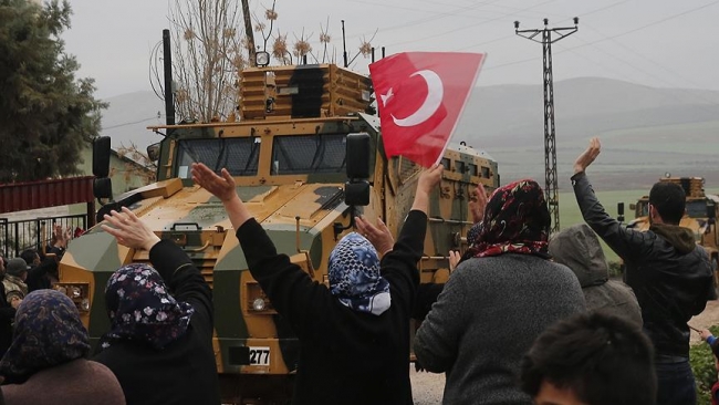 Afrin kırsalındaki terör hedefleri ateş altında