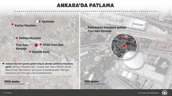 Ankara'da patlama meydana geldi