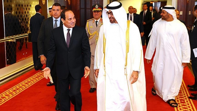 BAE Veliaht Prensi Muhammed bin Zayed ve Mısır Cumhurbaşkanı Sisi. Fotoğraf: AA