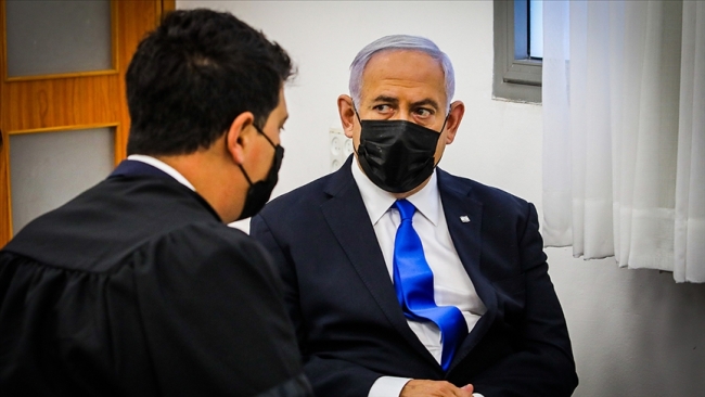 Netanyahu, İsrail tarihinde görevdeyken yargılanan ilk başbakan oldu. Fotoğraf: AA