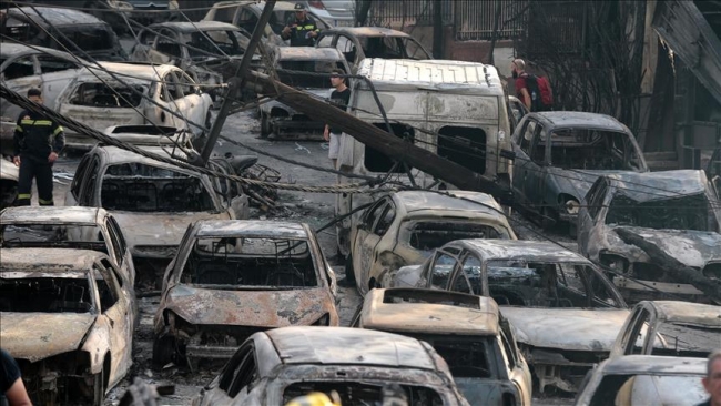 Yunanistan'da yangın felaketinde ölü sayısı 87’ye yükseldi