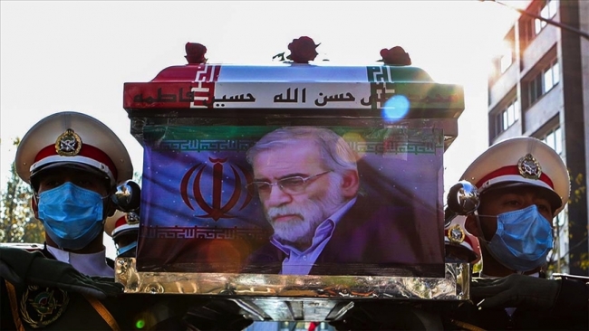 İranlı nükleer bilimci Muhsin Fahrizade için görkemli bir cenaze töreni düzenlendi. Fotoğraf: AA