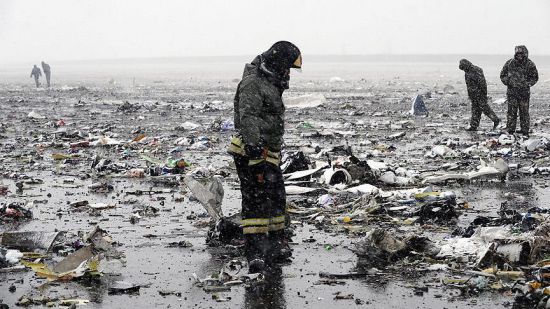 FlyDubai Havayolları'na ait yolcu uçağı Rusya'da düştü