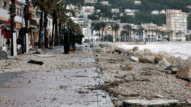 İspanya'yı Gloria Kasırgası vurdu