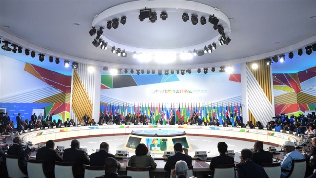 2019'da gerçekleştirilen Rusya-Afrika zirvesi. Fotoğraf: AA