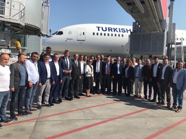 THY'nin 'Maçka' uçağı Şehit Eren Bülbül anısına Trabzon'a uçtu