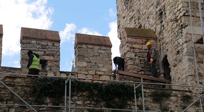 Topkapı Sarayı'ndaki restorasyon çalışmaları havadan görüntülendi