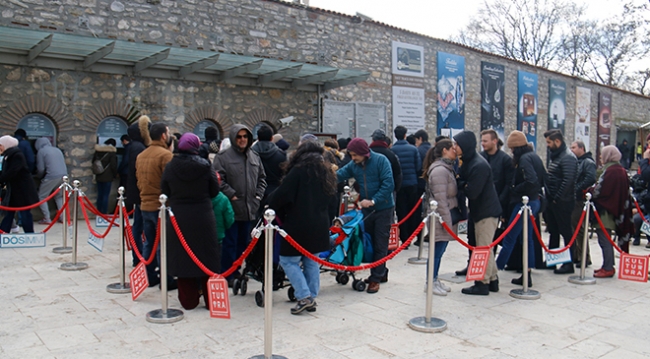 Topkapı Sarayı'ndaki restorasyon çalışmaları havadan görüntülendi