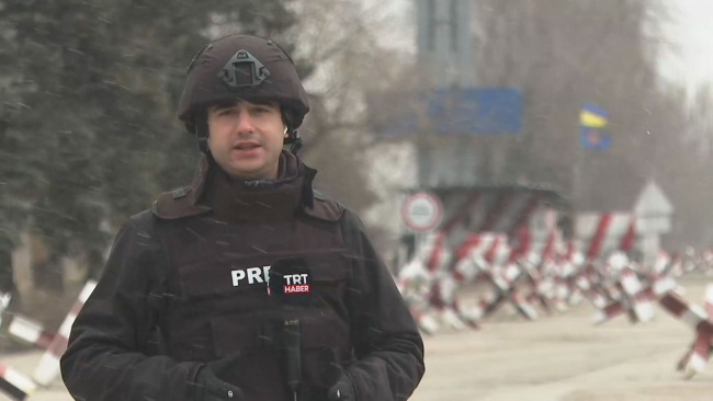 TRT Haber Ukrayna'da cephe hattında