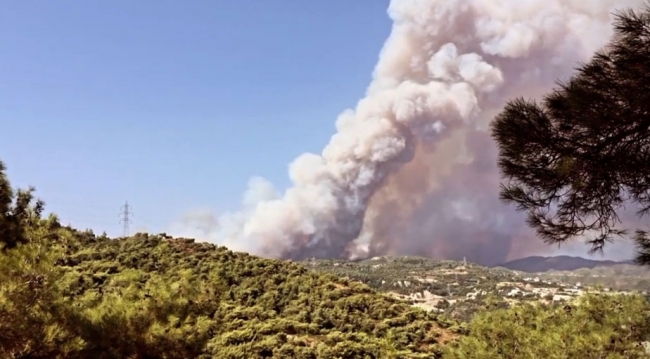 Hatay'da yangın yerleşim yerlerini tehdit ediyor: Bir mahalle boşaltıldı