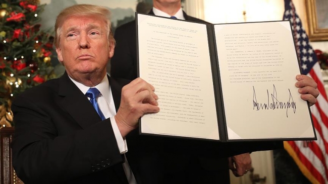 Trump: Kudüs'ü İsrail'in başkenti olarak tanımanın vakti gelmiştir