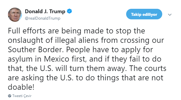 Orta Amerika'dan ABD'ye giden göçmenlerin sayısı 5 bini geçti