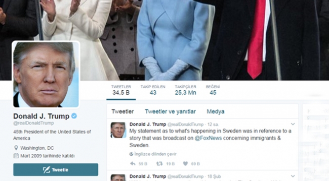 Trump'ın 'İsveç' açıklaması krize dönüştü