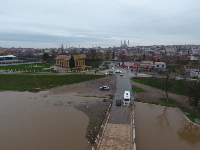 Tunca Nehri’nin taşkın alanı genişledi
