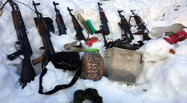 Tunceli'de terör operasyonu: 7 kalaşnikof ele geçirildi