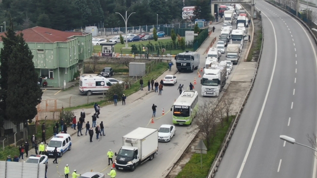 İstanbul'daki uzun araç kuyruğu havadan böyle görüntülendi | Fotoğraf: DHA
