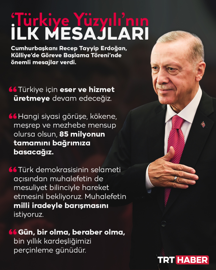Cumhurbaşkanı Erdoğan: Türkiye Yüzyılı'nı nakış nakış işleyeceğiz