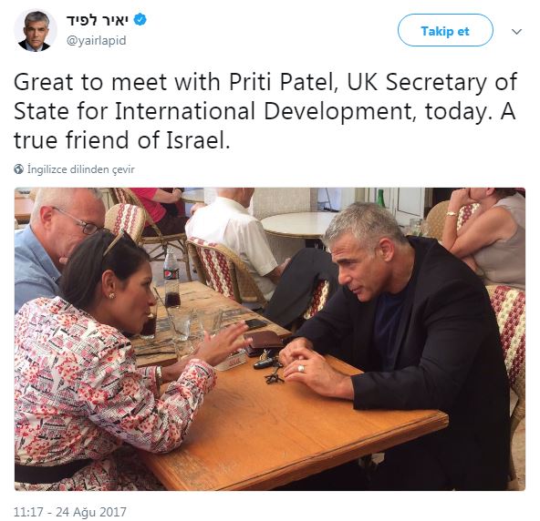 İsrail gezisi İngiliz bakanı istifaya götürdü