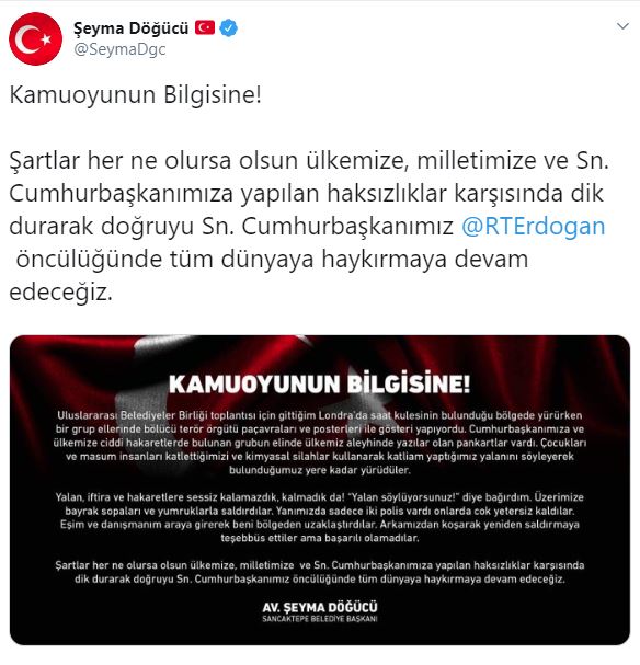 Londra'da PKK yandaşları Sancaktepe Belediye Başkanı Döğücü'ye saldırdı