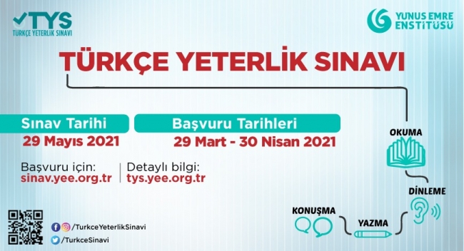 Türkçe Yeterlilik Sınavı 29 Mayıs'ta yapılacak